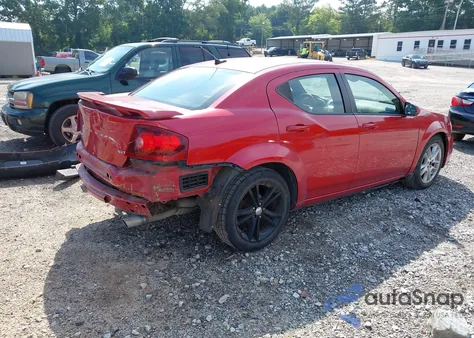 2013 Dodge Avenger Sxt from USA, damaged, VIN 1C3CDZCG5DN586027